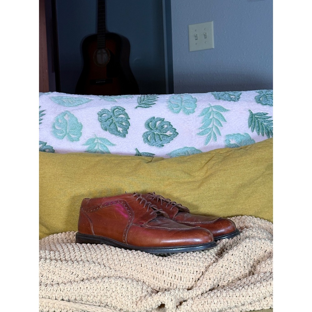 Cable‎ & Co. Men's Brown Leather Wingtip Lace Up Ankle Boots Made in Italy S 12D